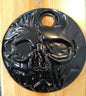 3D skull stretching through high gloss touring fuel door