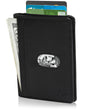 Genuine Leather Slim Bifold Wallet – Pull-Strap Card Access, RFID Blocking