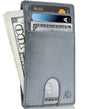 Genuine Leather Slim Card Holder – RFID Blocking, Thumb-Hole Access