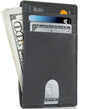 Genuine Leather Slim Card Holder – RFID Blocking, Thumb-Hole Access