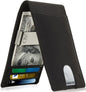 Genuine Leather Slim Money Clip Wallet – 7 Card Slots, RFID Blocking