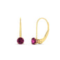 Small Round Diamond Studs Lever Back Earring