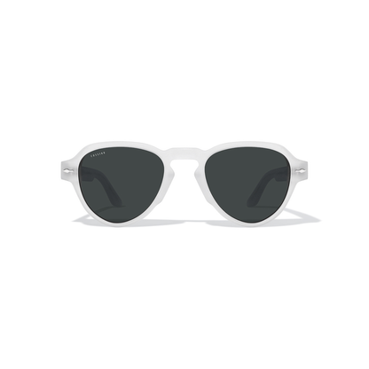 Soul 51mm Keyhole Sunglasses | White