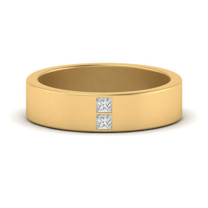 Square Diamond Mens Band