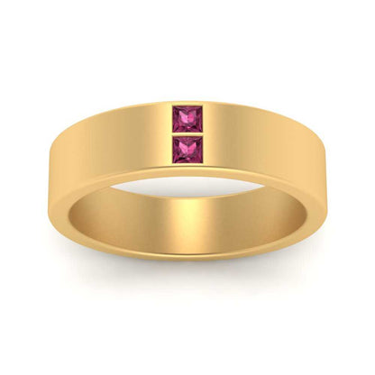 Square Diamond Mens Band