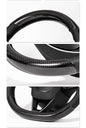 Steering Wheel Trim Covers for Model Y Juniper / Model 3 Highland | Real Dry Carbon Fiber