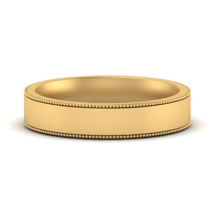 Stepped Edge Comfort Fit Flat Mens Band