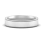 Stepped Edge Comfort Fit Flat Mens Band