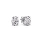 Classic Four Prong Oval Diamond Solitaire Stud Earrings [IGI Certified]