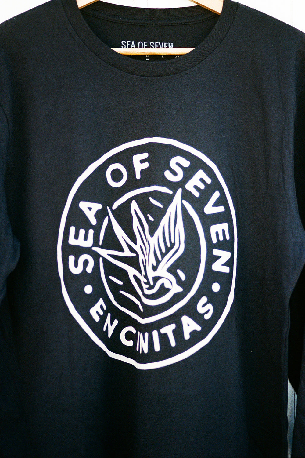 Fly With Us Mens Long Sleeve Tee - Black
