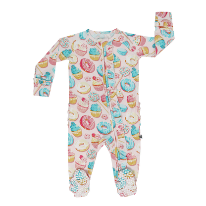 Sweet Tooth Ruffle Footie