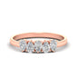 0.75 Carat 5 Stone Wedding Band Diamond Teardrop