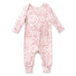 Vintage Floral Baby Romper – Cotton Long Sleeve One-Piece