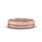 Textured Inlay Wedding Band
