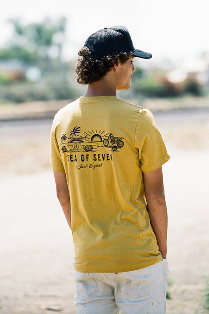 Today We Ride Mens Tee - Mustard Yellow
