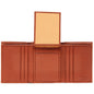 Genuine Leather Trifold Wallet – Flip-Up Dual ID Windows, RFID Blocking