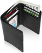 Genuine Leather Trifold Wallet – ID Window, 7 Card Slots, RFID Blocking