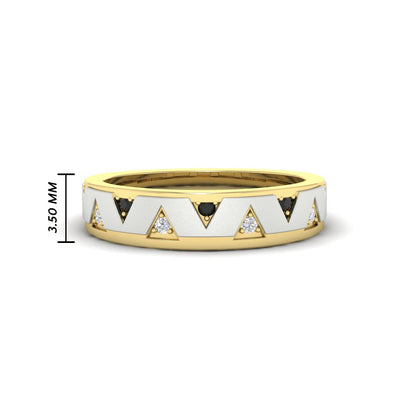 Two Tone Male Wedding Band