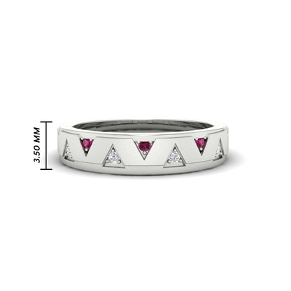 Two Tone Male Wedding Band