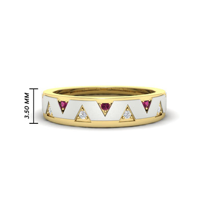 Two Tone Male Wedding Band