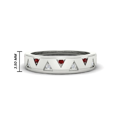Two Tone Male Wedding Band