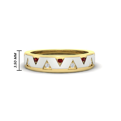 Two Tone Male Wedding Band