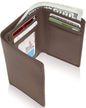 Vegan Leather Trifold Wallet – ID Window, RFID Blocking