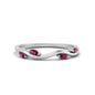 Vine Marquise Simple Wedding Band