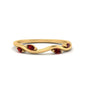 Vine Marquise Simple Wedding Band