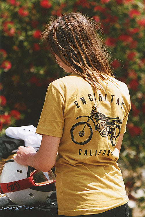Full Throttle Boyfriend Mustard Tee - Encinitas