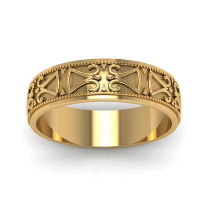 Antique Design Wedding Band